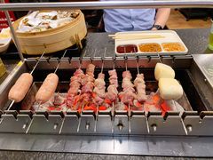 羊肉串-長壹旋转烤吧 农家鸡火锅
