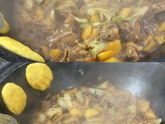-粘豆包柴火铁锅炖