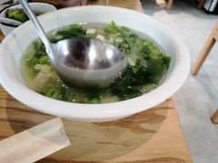 小白菜豆腐蚬子汤-方城小吃店