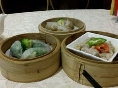 菠菜鲜虾，粉果，排骨-阿锋鲍鱼酒家美食汇(华安店)