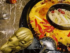中辣锅底-渝大狮毛肚老火锅(遂宁万达店)