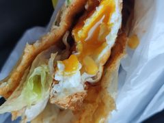 -小红车炸蛋葱油饼