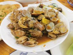 姜葱炒花甲-明记海鲜大排档(巽寮湾店)