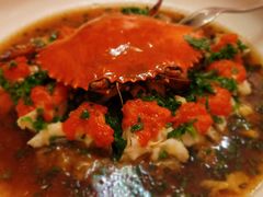 葱油蒸红膏蟹-玫瑰厅上海菜(兴国路店)