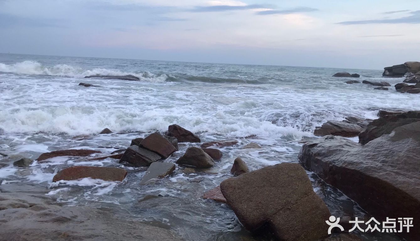 晋江龙湖石圳海滩的一道美丽风景