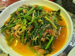 酸笋炒空心菜-浩海火燒雲傣家菜(静安芮欧店)