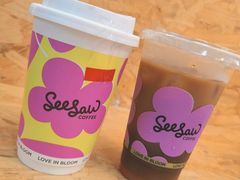 杏桃花蜂蜜拿铁-Seesaw Coffee(深圳万象天地店)