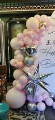 -宝宝百日宴周岁生日派对气球布置策划