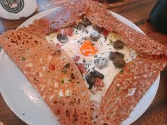 鸡蛋蘑菇熏肉荞麦可丽饼-RAC BAR(安福路店)