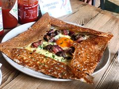 鸡蛋蘑菇熏肉荞麦可丽饼-RAC BAR(安福路店)