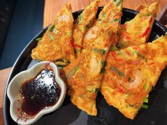 海鲜葱饼-明洞阿姨·韩式酱蟹烤肉·创意料理(三元桥店)