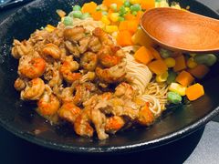 秘制小龙虾拌面-贡梅老面馆·蟹粉面·无锡特色小吃(南长街主推店)