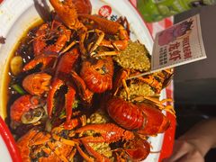 网红秘制小龙虾-在老街·淮安大排档·甜麻干煸龙虾·烧烤(河下古镇店)