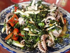 雪菜炒八爪鱼-天台徐家小吃