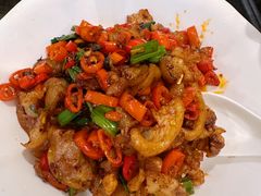 老干妈炒猪脚皮-湘肠香火锅店(团结湖店)