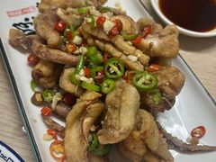 椒盐鲜鱿须-太白餐厅•三十年老字号•坚持做现菜(体育东横街店)