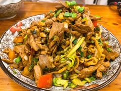 鸡肠腰花炒面-跃跃鸡肠面(人民北路店)