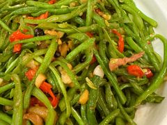 五花肉炒扁豆角-紫泥369粗粮季(四牌楼店)