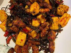 普洱茶炒包浆豆腐-云海肴·汽锅鸡·云南菜(苏州中心店)