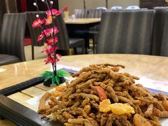 金沙虾仁茶树菇-肥仔顺德菜(龙悦居店)
