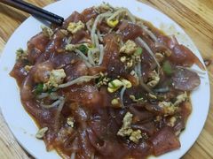 香肠炒酿皮（加鸡蛋）-何记酿皮店(西流湾店)