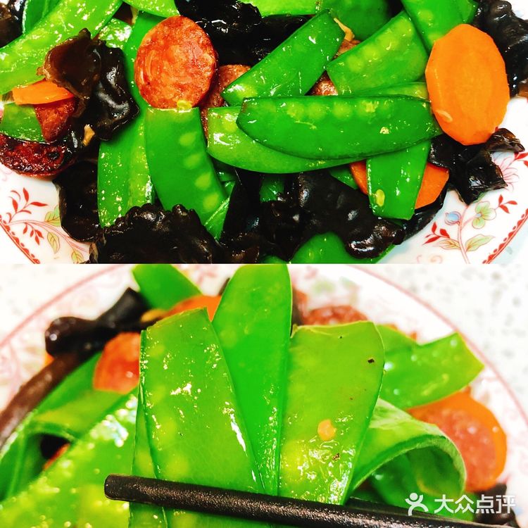 冬至食谱—荷兰豆炒腊肠