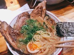 黑麻油豚骨拉面-老龙亭拉面店