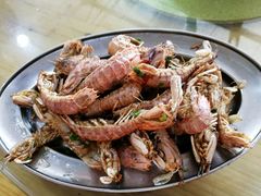 椒盐濑尿虾-红月湾海鲜饭店•沙滩海景(双月湾店)