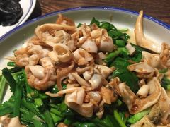 韭菜炒鸟贝-吕氏疙瘩汤·私家菜馆(慈云寺店)