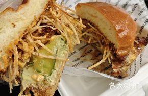 Signature Scallion Oil Chicken Thigh Burger