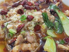 水煮肉片-北戴河庆山饭店·海鲜砂锅粥(北戴河黑石路店)