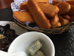 炸窝头配臭豆腐-天祥斋老北京八大碗烧烤家常菜(田村店)