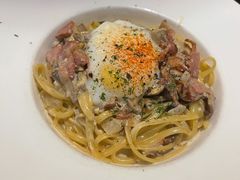 忌廉汁培根意大利扁面配水波蛋-Cyclus Craft Kitchen薩克思手工厨房