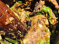 皮蛋青椒擂茄子-费大厨辣椒炒肉(皇庭广场店)
