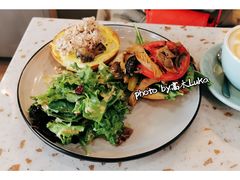 深海金枪鱼配菌菇早午餐-猫和宫(六道口店)