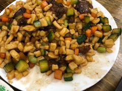 牛肉炒疙瘩（盘）-老磁器口豆汁店(马家堡店)
