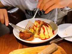 新奥尔良鸡腿排蛋包饭-新贝乐意大利餐厅(镇江苏宁广场店)