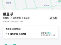 -龙阳路磁悬浮列车总站-停车场