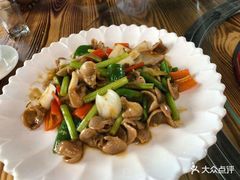 XO酱爆鮰鱼肚-正宗高流河饭店原创风姜鸡