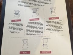 菜单-The Workshop Coffee