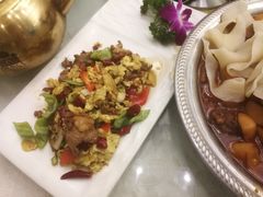 羊肉片炒土鸡蛋-阿拉丁新疆风味餐厅·清真(罗廊巷店)