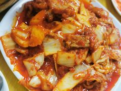 辣白菜炒五花肉-屋里家延边朝鲜族冷面(南园店)