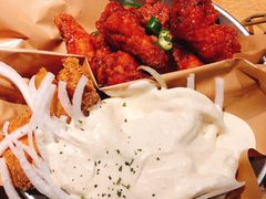 炸鸡翅一半一半-富乐满韩国正宗炸鸡韩国料理(虹泉路店)