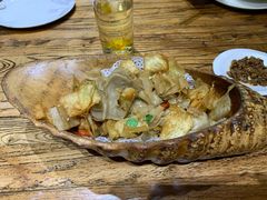 土豆片栲栳栳-一盏明灯全素斋(殊像寺店)