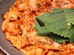 铁板章鱼五花肉-春熙台韩国料理·章鱼肥牛(西丽店)