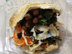 鸭蛋花干夹菜-三兄弟高炉烧饼