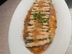 秋葵鲜虾-鸽子侯·家宴·平价海鲜(绿地店)