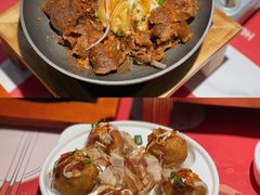 温泉蛋拌烤牛肉-花漫里亲民日式餐厅(万象城店)