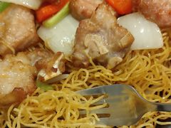 铁板带骨猪扒炒面-大家乐(广州番禺祈福店)