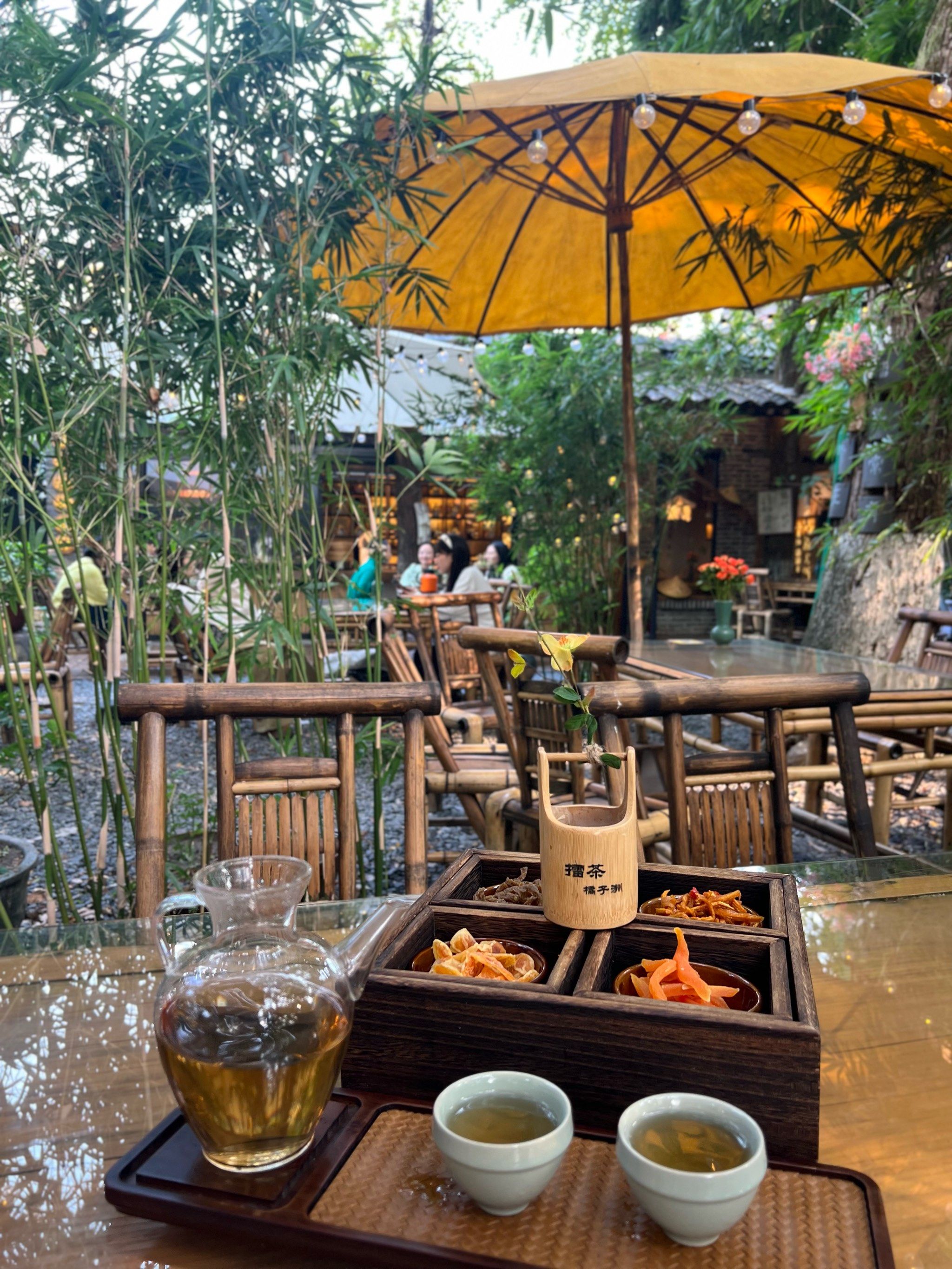 橘子洲景区里的最美庭院茶馆🍵～真正的长沙生活